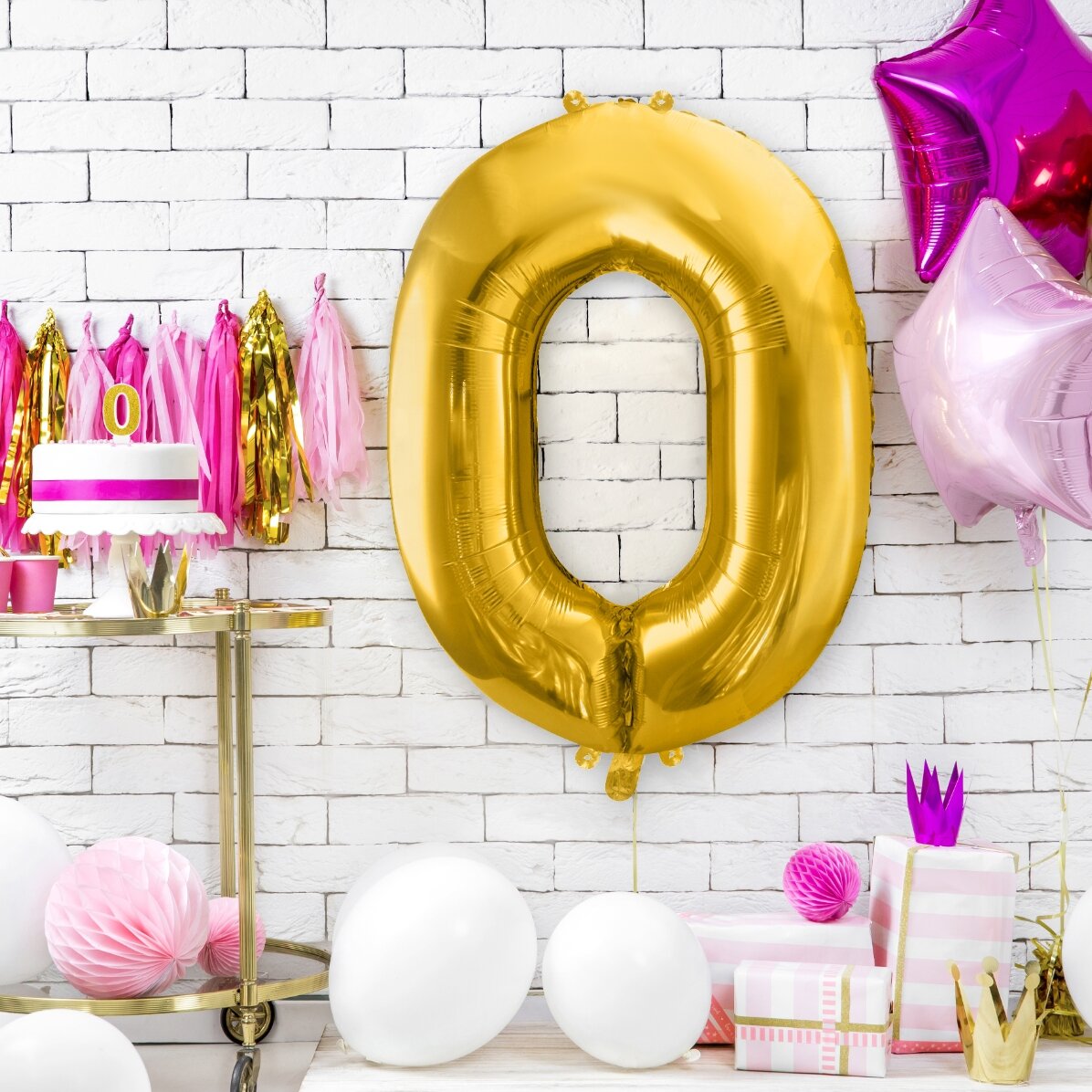 Globos - Cifras doradas de 86 cm
