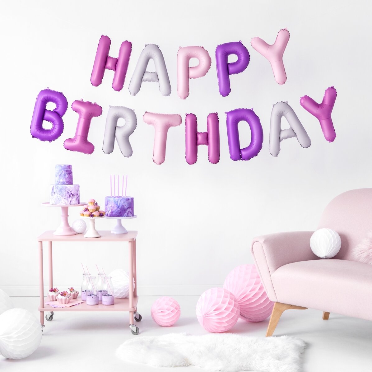 Lote de globos - Surtido «Feliz cumpleaños»