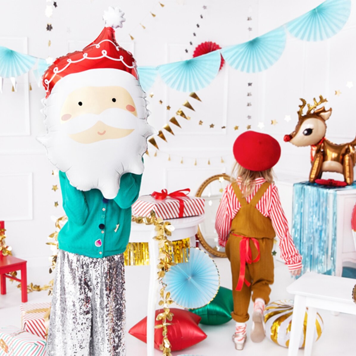 Balloon - the face of Santa Claus
