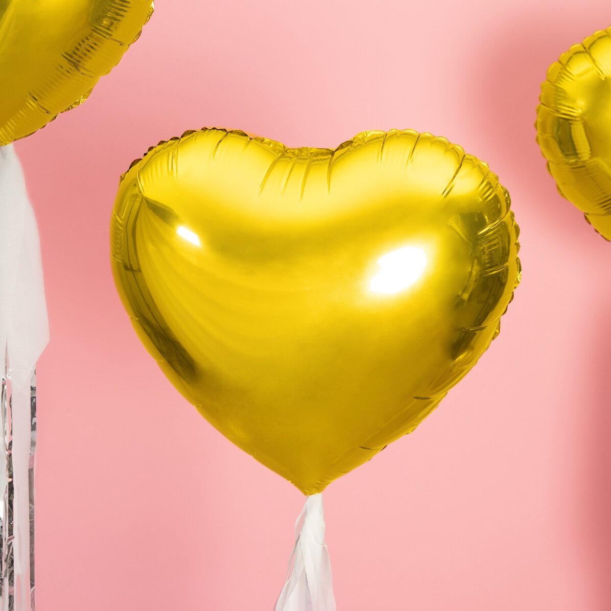 Globo - Corazón dorado, 45 cm