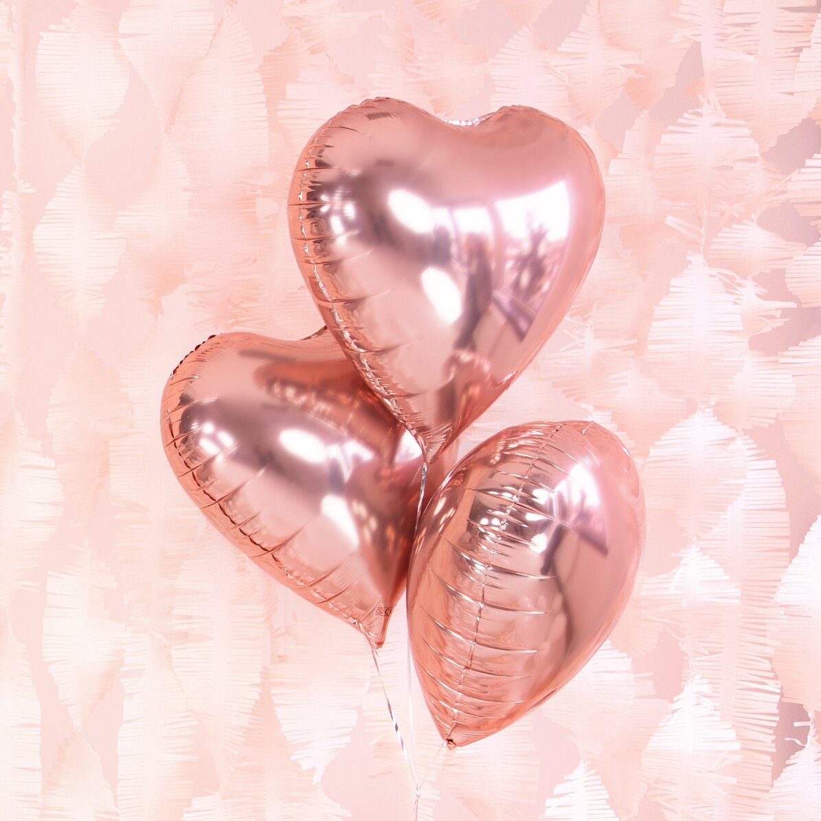 Globo - Corazón en oro rosa, 45 cm