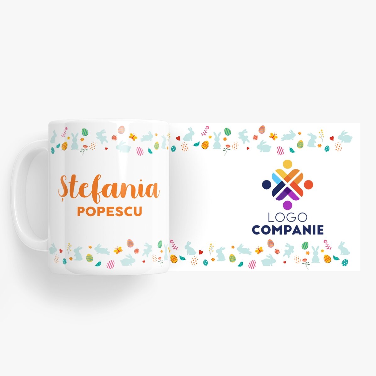 Taza personalizada con nombre y logotipo - Bunny