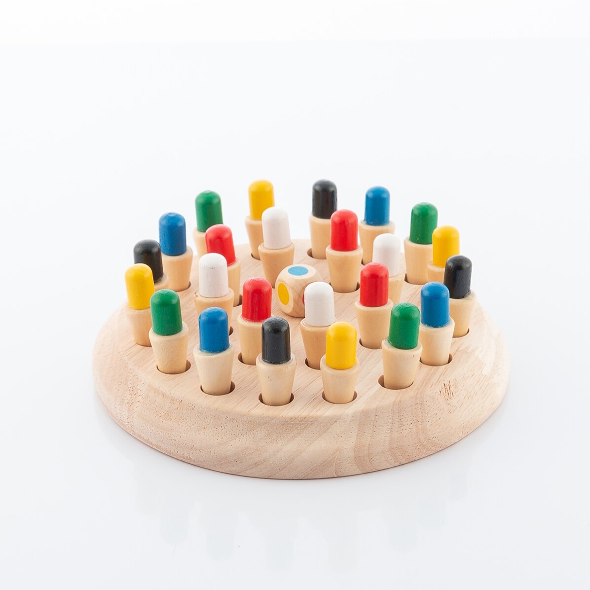 Juego de memoria de ajedrez de madera