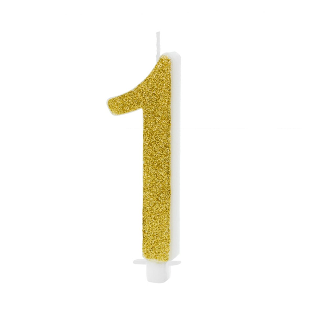 Velas para tartas - Números dorados de 10 cm