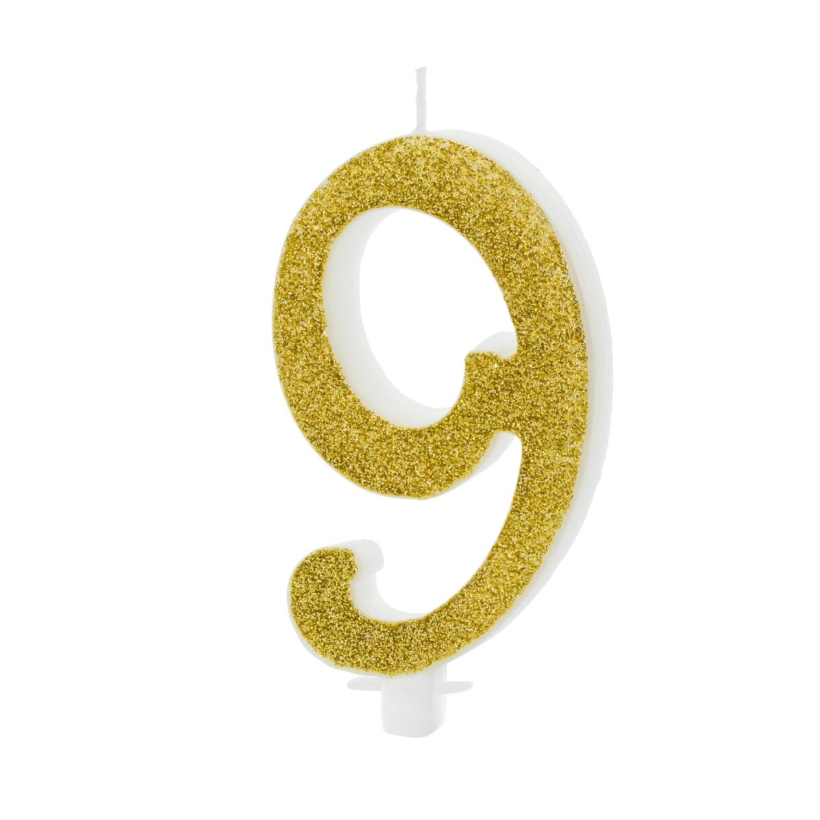Velas para tartas - Números dorados de 10 cm