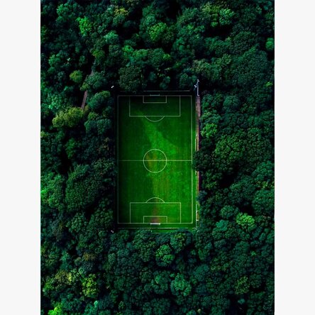 Cartel de campo de fútbol