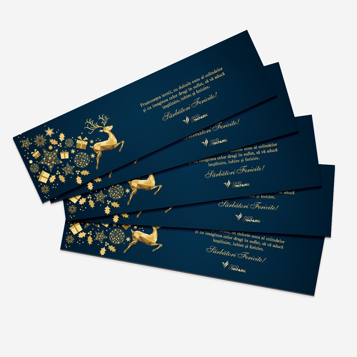 Marcapáginas personalizado con texto y logotipo - Cuento de Navidad