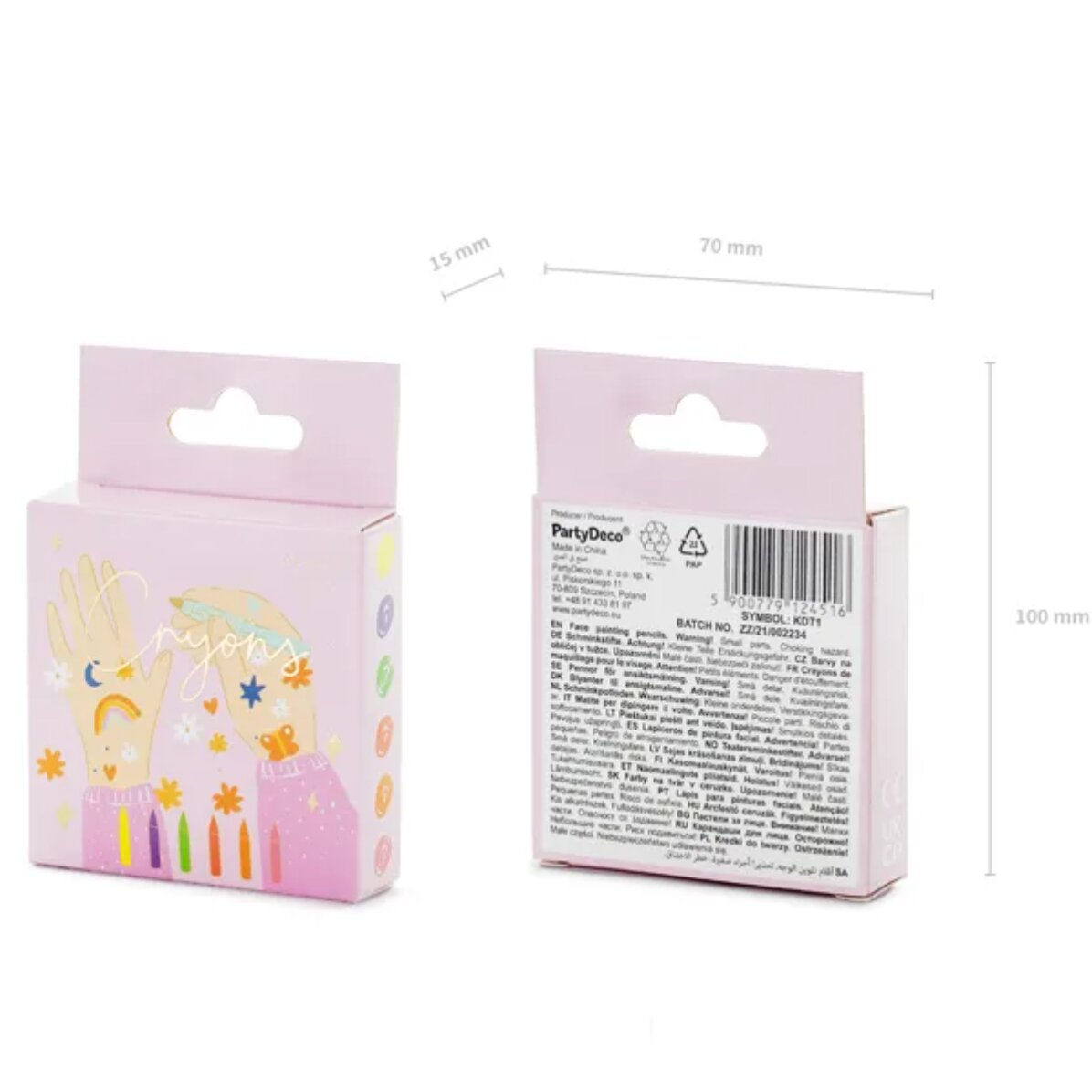 Juego de lápices de colores para pintar la cara