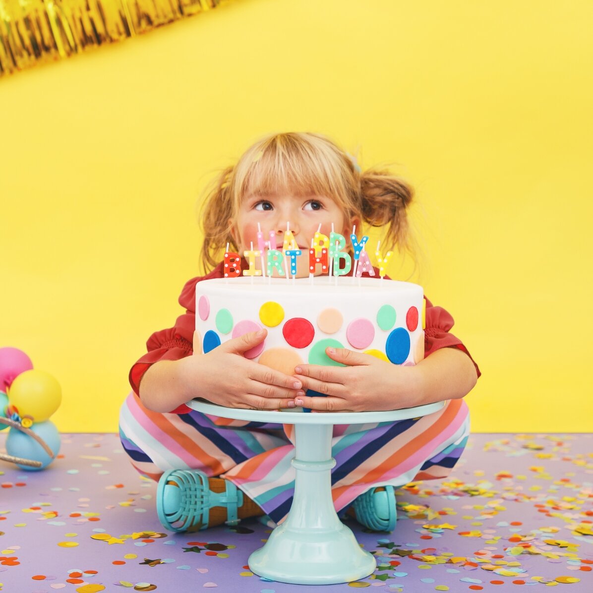 Velas para tartas - juego «Happy Birthday»