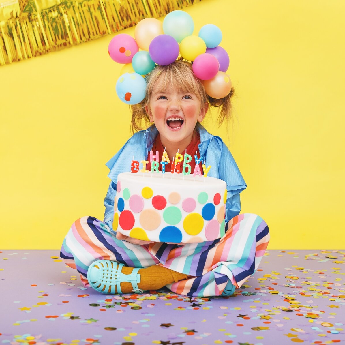 Velas para tartas - juego «Happy Birthday»