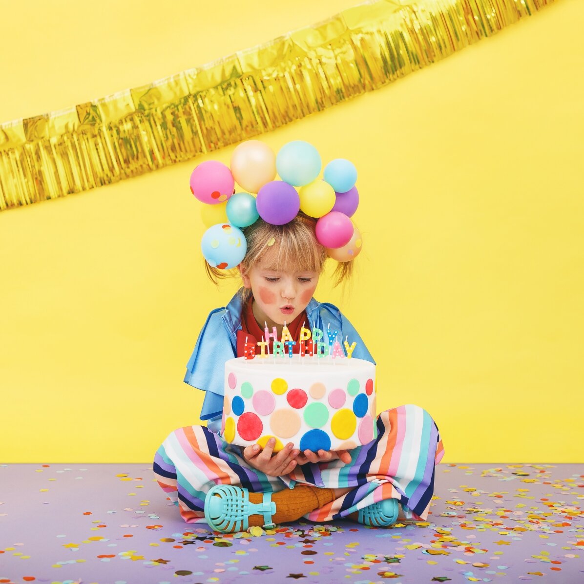 Velas para tartas - juego «Happy Birthday»