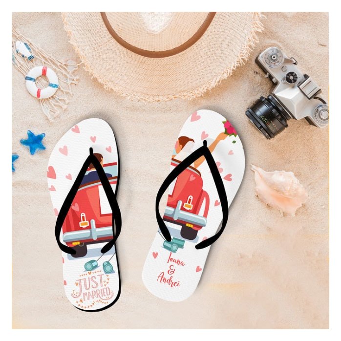 Chanclas personalizadas con texto - Luna de miel