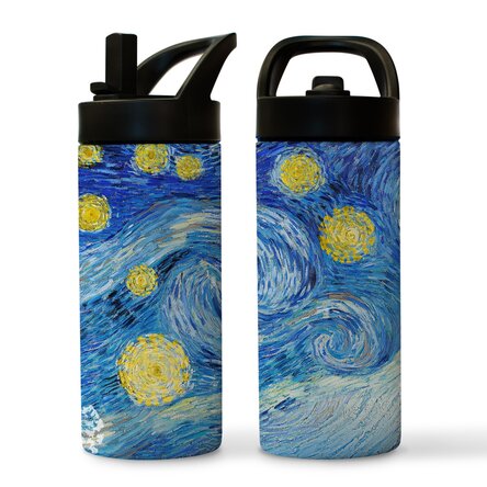 Thermos with handle and straw - Abstract collection