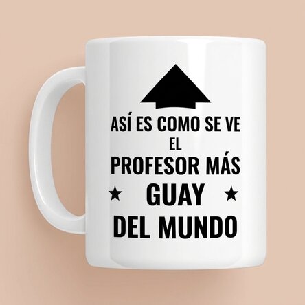 Así es como queda la taza personalizada