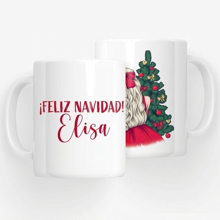 Taza personalizada con nombre - Christmas Princess