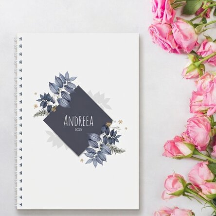 Cuaderno personalizado con texto - Flowers