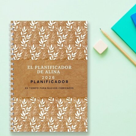 Cuaderno personalizado con texto - Agenda