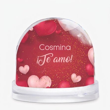 Globo de escritorio personalizado con foto y texto - Memories