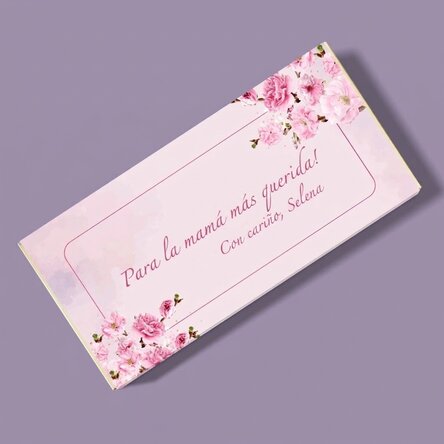 Chocolate personalizado con texto - Cherry Blossom