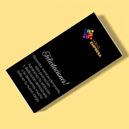 Chocolate personalizado con logotipo y texto - Promoción