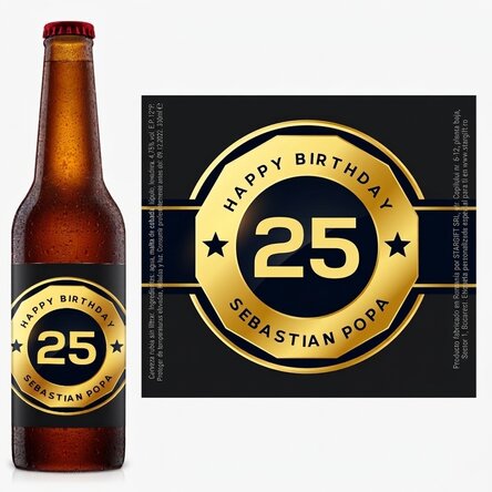 Cerveza personalizada con texto - Birthday Beer