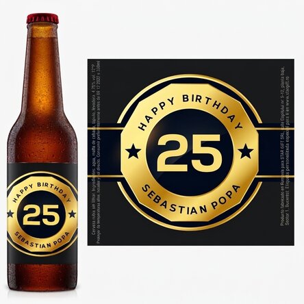 Cerveza personalizada con texto - Birthday Beer