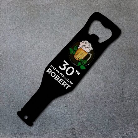 Abrecerras personalizado - Cumpleaños