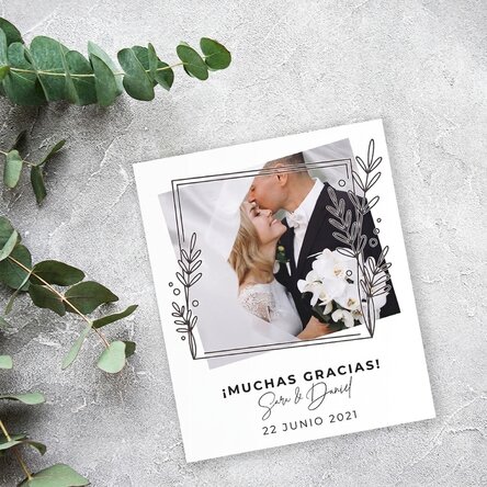 Foto personalizada de 10 x 12 cm - Boda