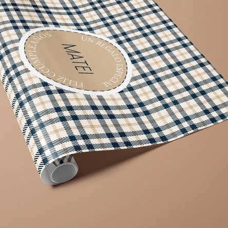 Papel de regalo personalizado con texto - Para hombres