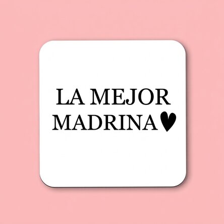 Posavasos personalizado para la madrina