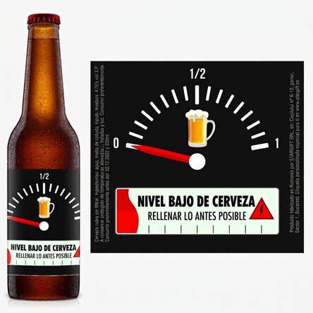 Cerveza personalizada con texto - Refill