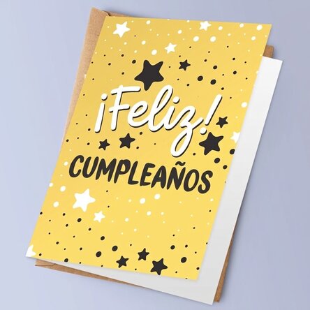Tarjeta de felicitación personalizada - Feliz cumpleaños