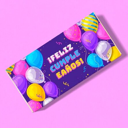 Chocolate personalizado para un cumpleaños