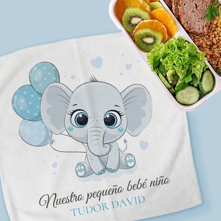 Toalla personalizada con nombre - Bebé niño