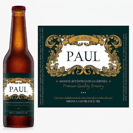 Cerveza personalizada con texto - Royal 60