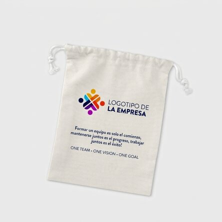 Bolsita pequeña para regalos personalizada con logotipo y mensaje