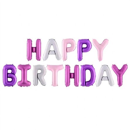 Lote de globos - Surtido «Feliz cumpleaños»