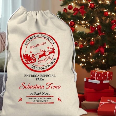 Bolsa de regalo personalizada con texto - Entrega especial