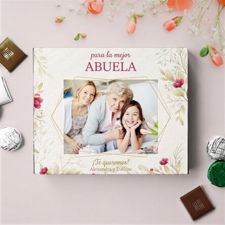 Caja de bombones personalizada con foto y mensaje - La mejor