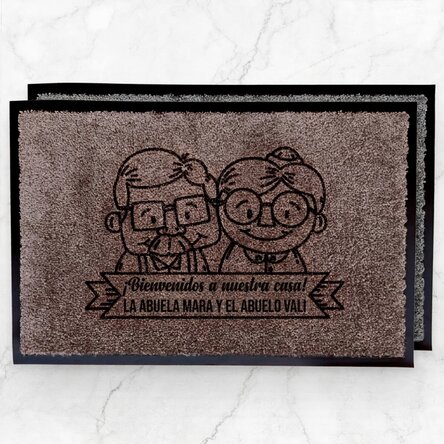 Alfombra de entrada para el interior, para los abuelos