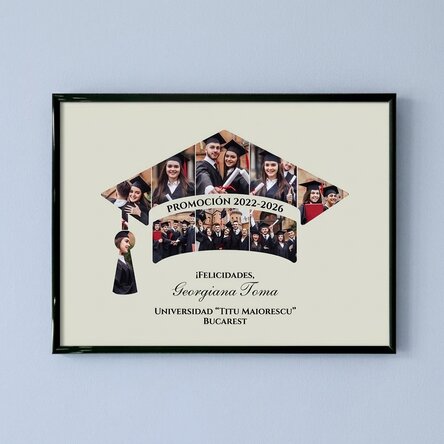 Cuadro personalizado con fotos y texto - Graduación