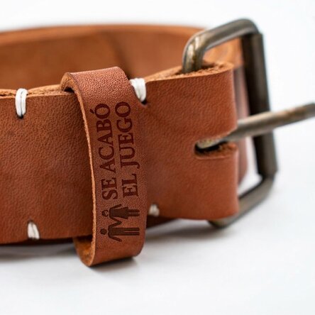 Correa de piel personalizada - Game over