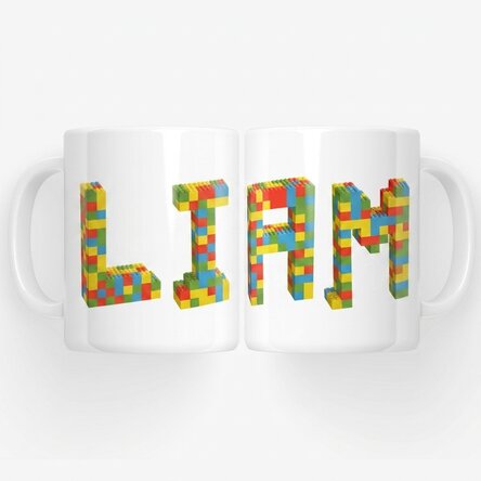 Taza personalizada con nombre - Lego