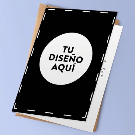 Tarjeta de felicitación personalizada con tu diseño
