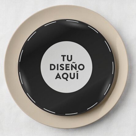 Plato personalizado con tu diseño