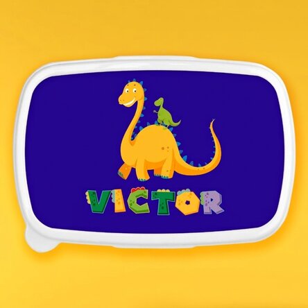 Fiambrera, fiambrera personalizada con nombre - Dino