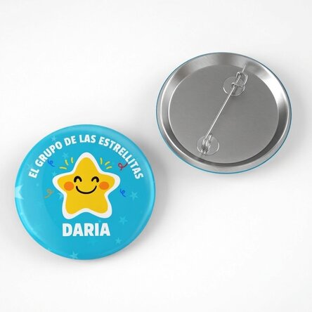 Chapa personalizada con texto - El grupo de las estrellitas