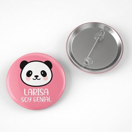 Chapa personalizada con texto - Panda
