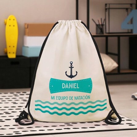 Mochila personalizada con texto - Equipamiento de natación