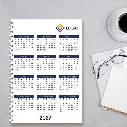 Personalised notebook with logo - Calendar